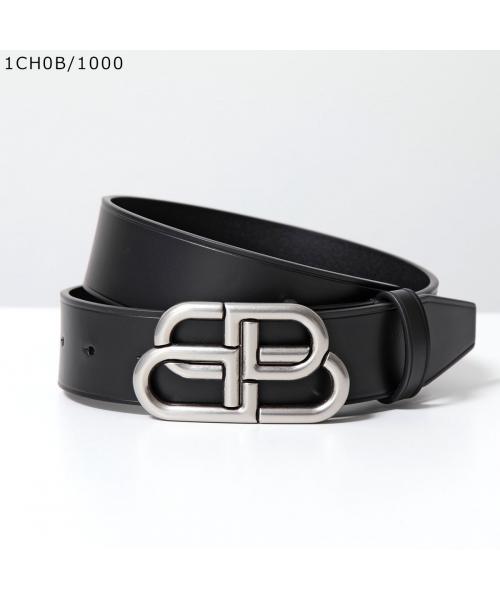 バレンシアガ BALENCIAGA BALENCIAGA ベルト BB LARGE BELT 35 570370 レザー （1CH0B/1000金具シルバー） 1CH0B/1000金具シルバー