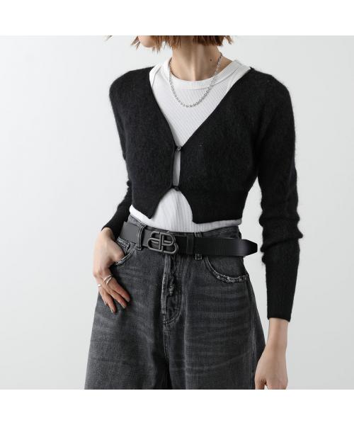 バレンシアガ BALENCIAGA BALENCIAGA ベルト BB LARGE BELT 35 570370 レザー （1CH0B/1000金具シルバー） 1CH0B/1000金具シルバー