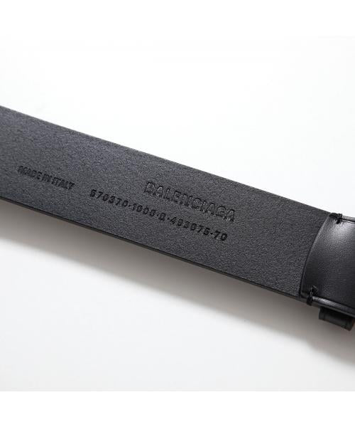 バレンシアガ BALENCIAGA BALENCIAGA ベルト BB LARGE BELT 35 570370 レザー （1CH0B/1000金具シルバー） 1CH0B/1000金具シルバー