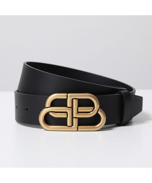 バレンシアガ BALENCIAGA BALENCIAGA ベルト BB LARGE BELT 35 570370 レザー （1CH04/1000金具ゴールド） 1CH04/1000金具ゴールド