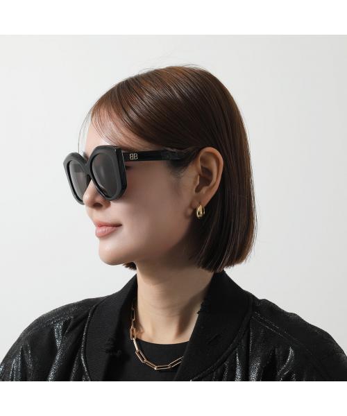 バレンシアガ BALENCIAGA BALENCIAGA サングラス BB0126S バタフライ型 （001/BLACK-BLACK-GREY） 001/BLACK-BLACK-GREY