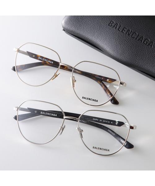 バレンシアガ BALENCIAGA BALENCIAGA メガネ BB0249O ラウンド型 クラウンパント型 （001/SILVER-BLACK-TRANSPAR） 001/SILVER-BLACK-TRANSPAR