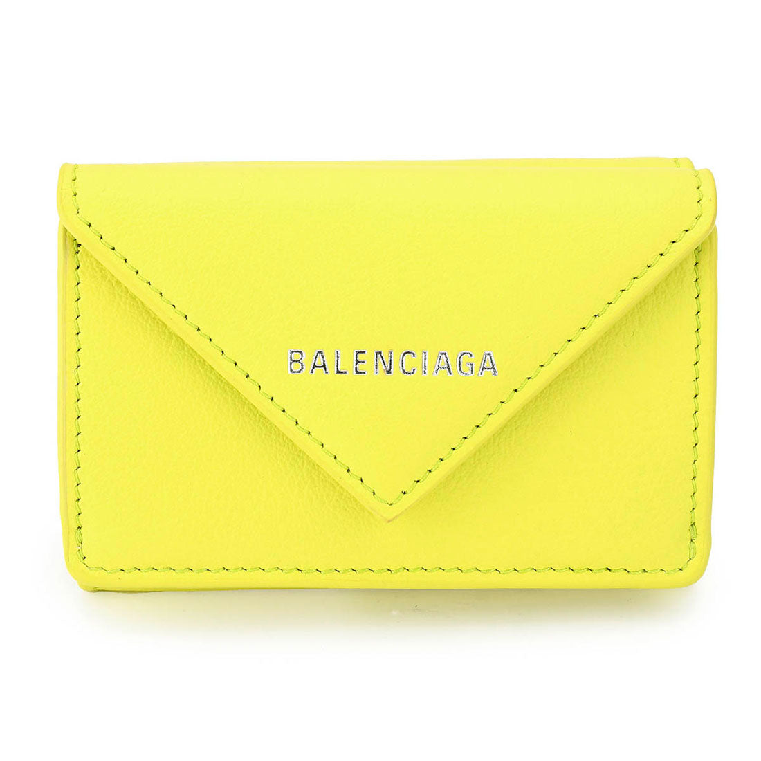 バレンシアガ BALENCIAGA 3つ折り財布 ペーパー MINI WALLET 391446 DLQ0N 7302 YELLOW （イエロー） イエロー