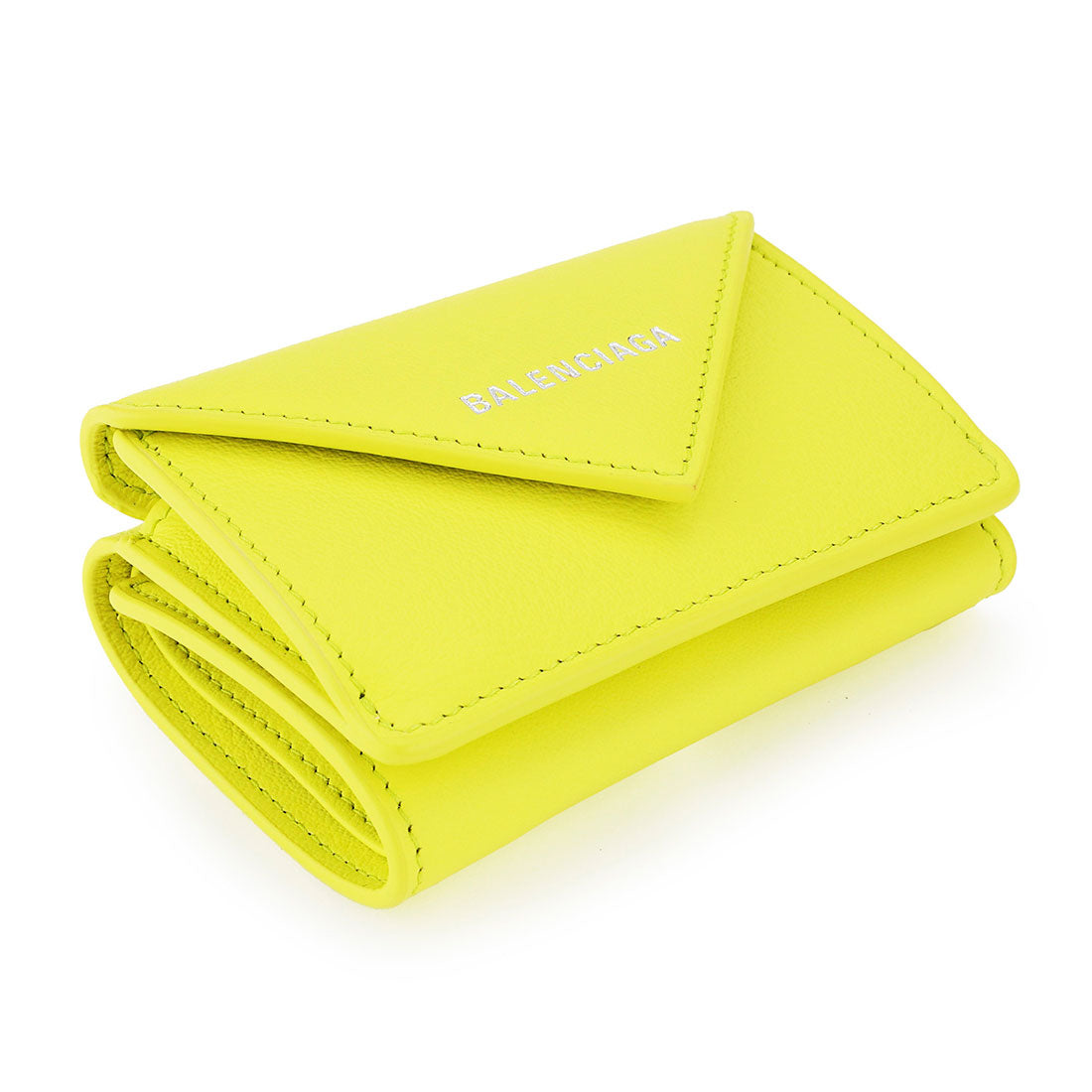 バレンシアガ BALENCIAGA 3つ折り財布 ペーパー MINI WALLET 391446 DLQ0N 7302 YELLOW （イエロー） イエロー