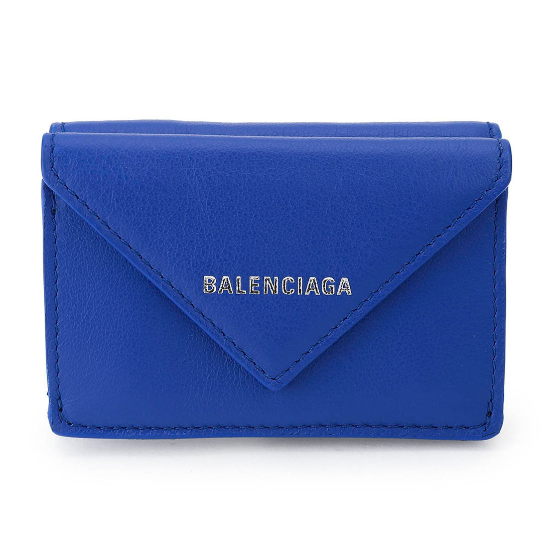 バレンシアガ BALENCIAGA 3つ折り財布 ペーパー MINI WALLET 391446 DLQ0N 4130 BLUE （ブルー） ブルー