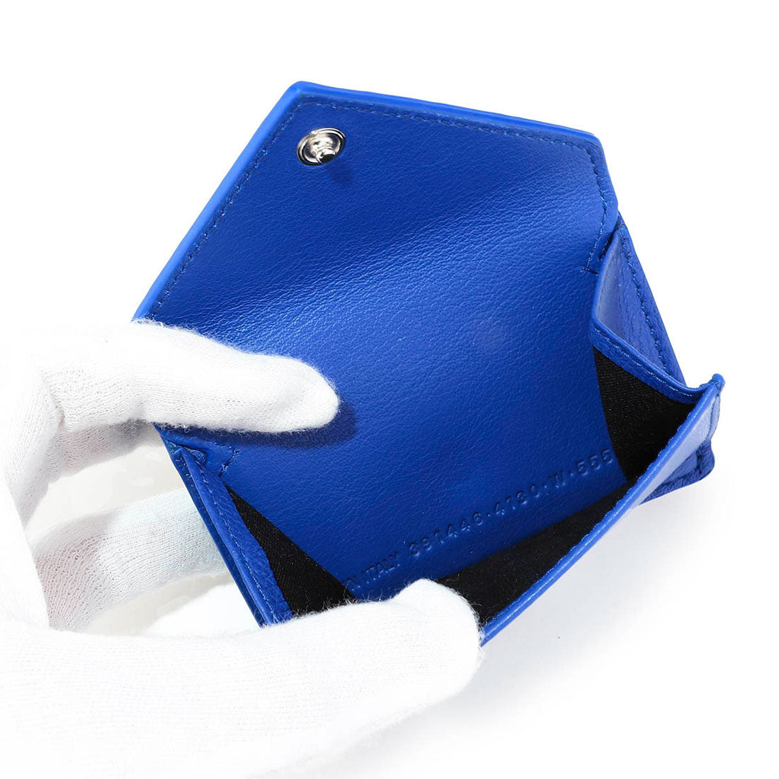 バレンシアガ BALENCIAGA 3つ折り財布 ペーパー MINI WALLET 391446 DLQ0N 4130 BLUE （ブルー） ブルー