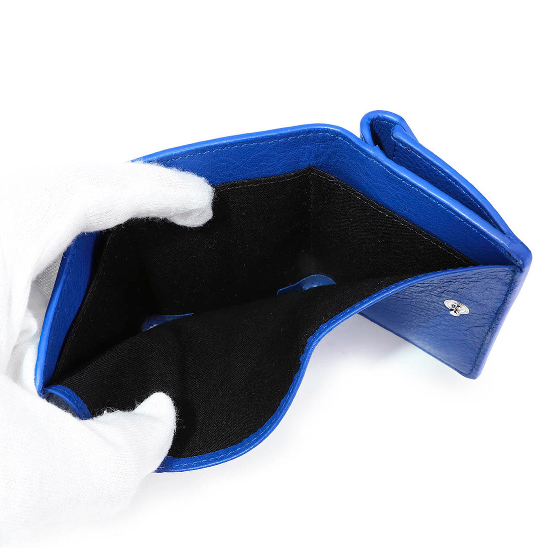バレンシアガ BALENCIAGA 3つ折り財布 ペーパー MINI WALLET 391446 DLQ0N 4130 BLUE （ブルー） ブルー