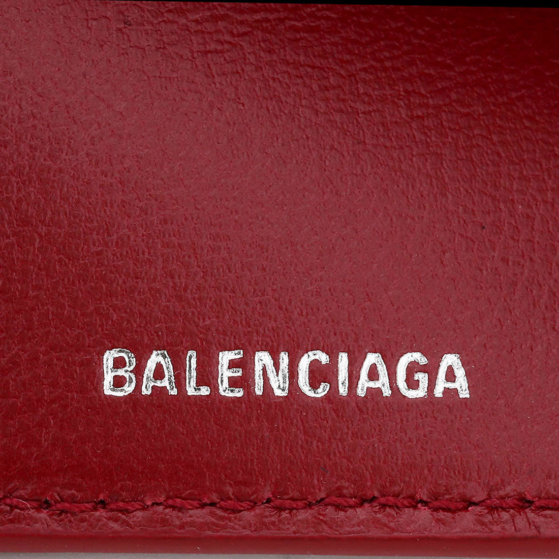 バレンシアガ BALENCIAGA 3つ折り財布 キャッシュ MINI WALLET 593813 1IZI3 6091 WINE RED （ワインレッド） ワインレッド