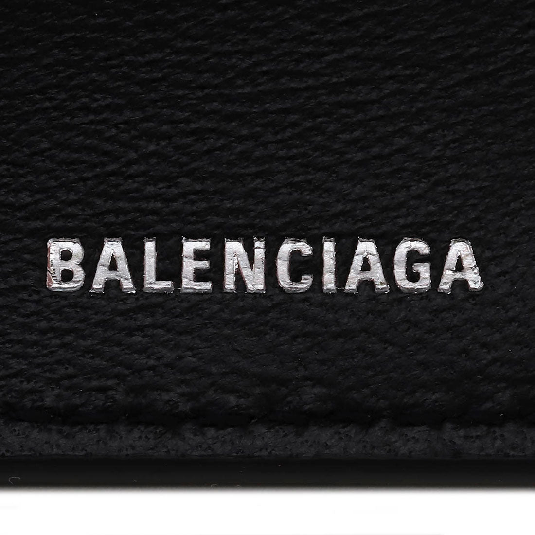 バレンシアガ BALENCIAGA 3つ折り財布 クラッシュ MINI WALLET 766463 2AA65 1000 BLACK （ブラック） ブラック