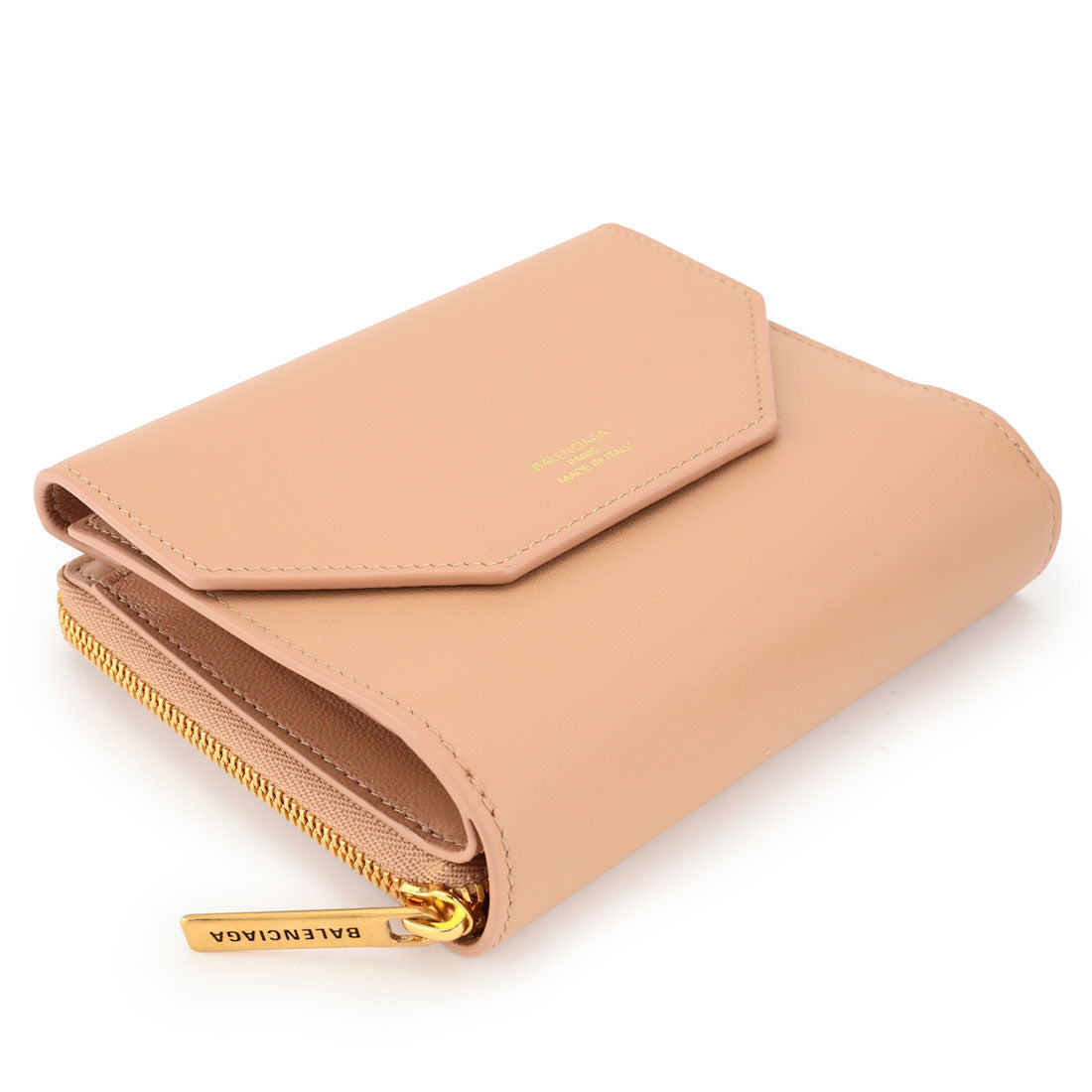 バレンシアガ BALENCIAGA 2つ折り財布 エンベロープ フラップ コンパクトウォレット 753762 2AAFT 9607 BEIGE （ベージュ） ベージュ