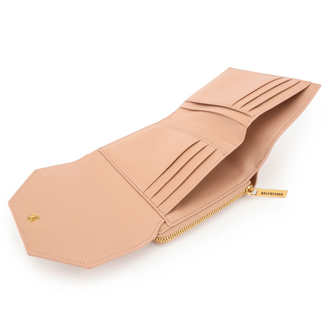 バレンシアガ BALENCIAGA 2つ折り財布 エンベロープ フラップ コンパクトウォレット 753762 2AAFT 9607 BEIGE （ベージュ） ベージュ