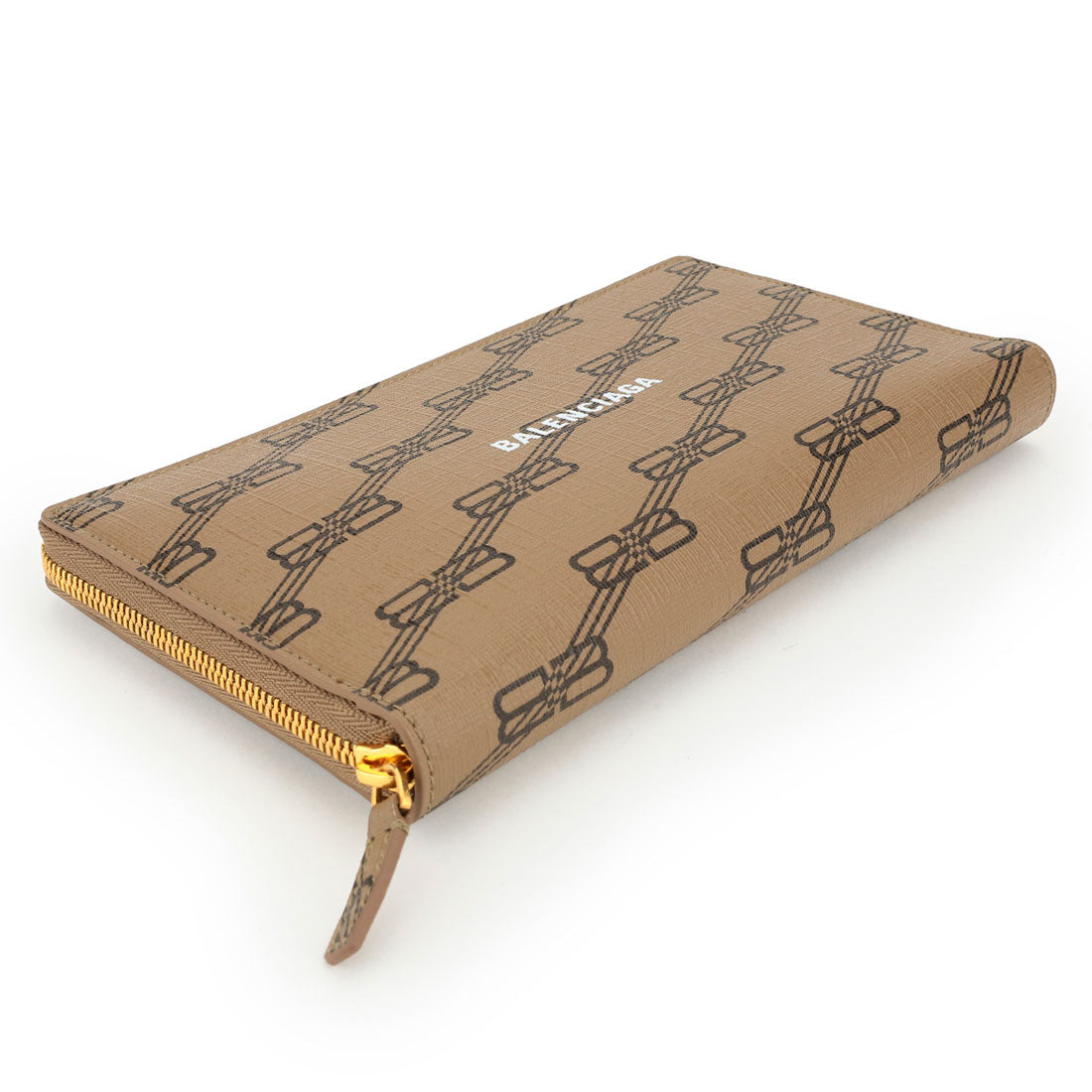バレンシアガ BALENCIAGA 長財布(ラウンドファスナー) シグネチャー LONG WALLET 594317 210DA 2762 BEIGE/BROWN （ベージュ/ブラウン） ベージュ/ブラウン