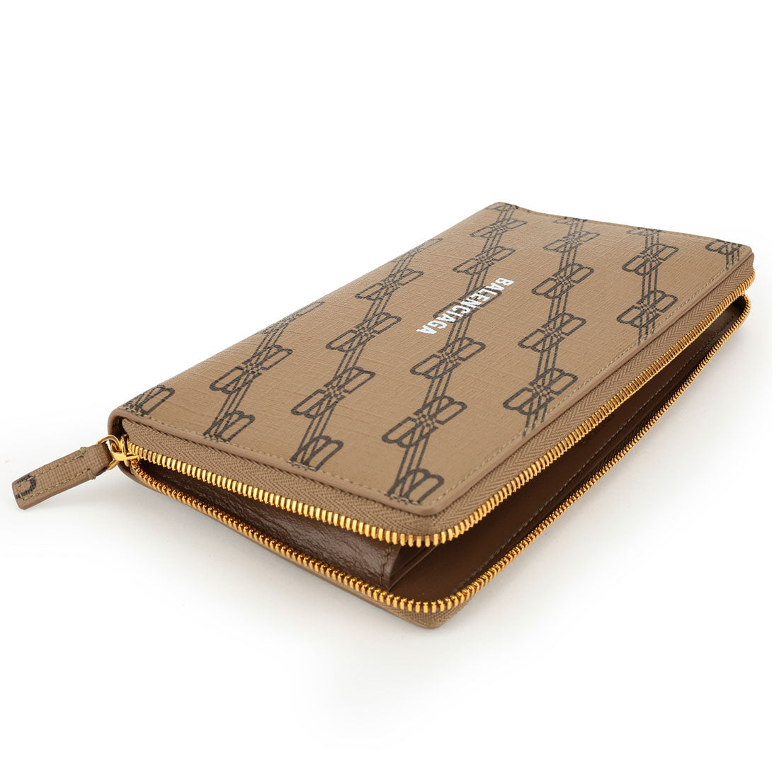 バレンシアガ BALENCIAGA 長財布(ラウンドファスナー) シグネチャー LONG WALLET 594317 210DA 2762 BEIGE/BROWN （ベージュ/ブラウン） ベージュ/ブラウン