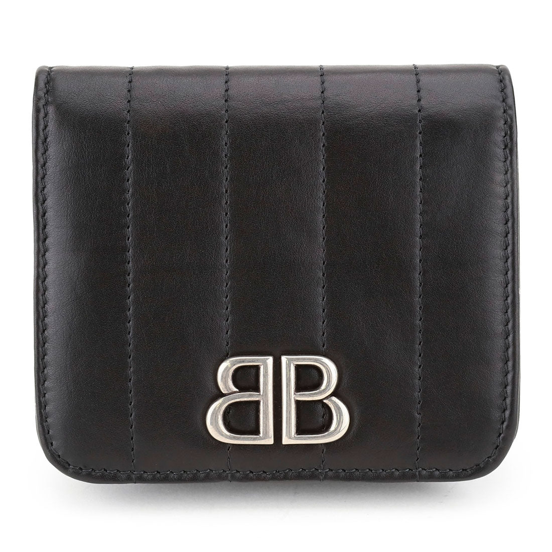 バレンシアガ BALENCIAGA 2つ折り財布 モナコ フラップ コイン&カードホルダー 765459 2AASE 1000 BLACK （ブラック） ブラック