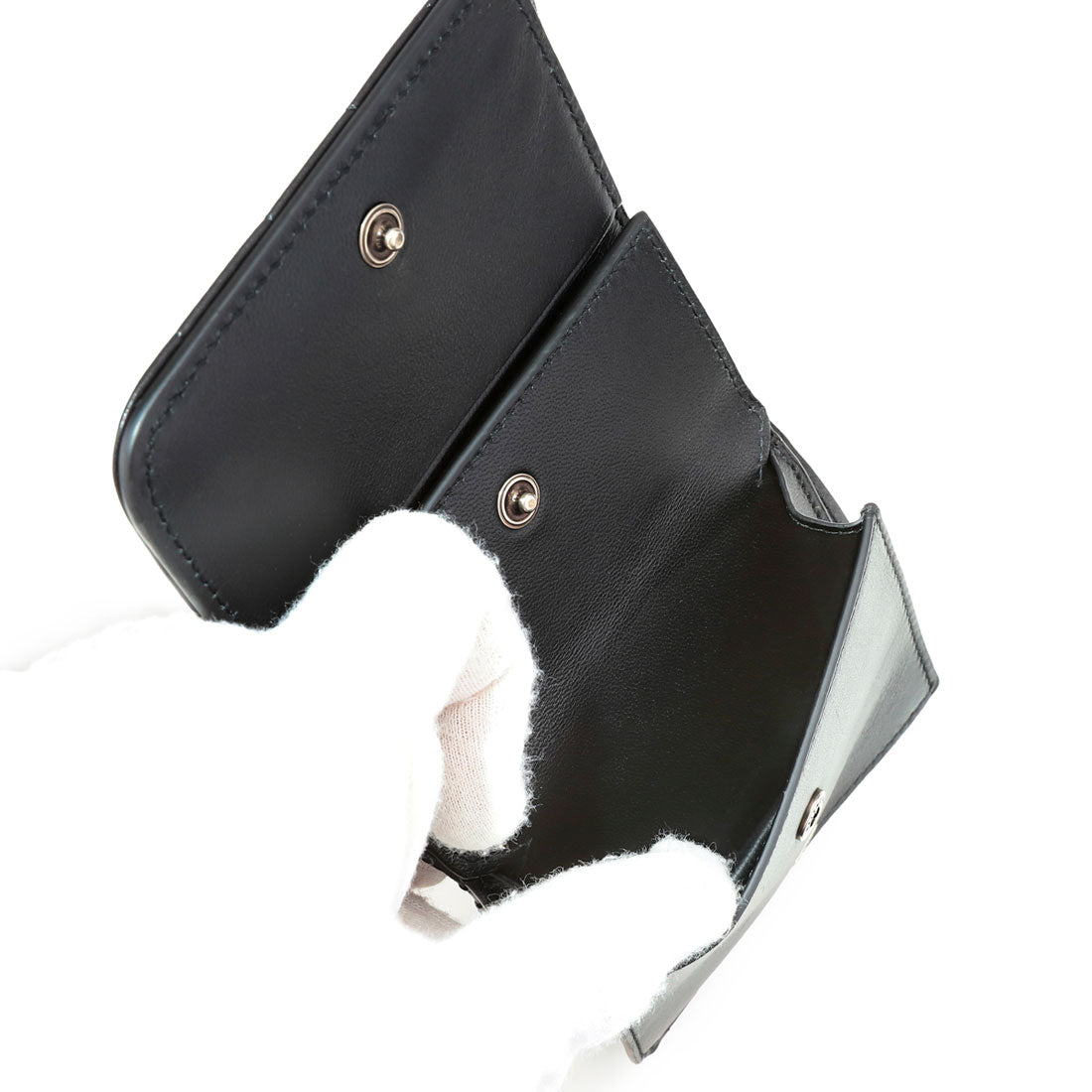 バレンシアガ BALENCIAGA 2つ折り財布 モナコ フラップ コイン&カードホルダー 765459 2AASE 1000 BLACK （ブラック） ブラック
