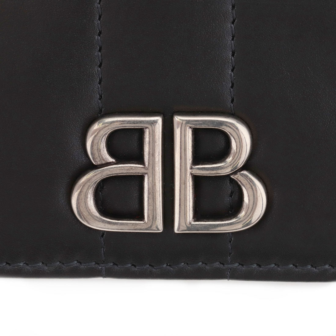 バレンシアガ BALENCIAGA 2つ折り財布 モナコ フラップ コイン&カードホルダー 765459 2AASE 1000 BLACK （ブラック） ブラック