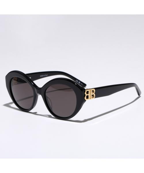 バレンシアガ BALENCIAGA BALENCIAGA サングラス BB0133S フォックス型 メガネ （0018/BLACK-GOLD-GREY） 0018/BLACK-GOLD-GREY