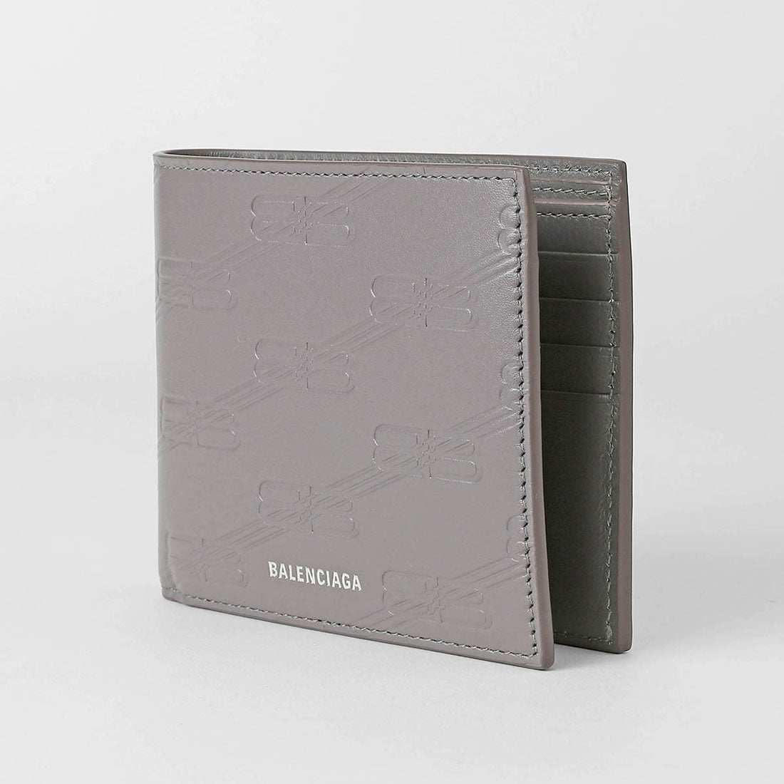 バレンシアガ BALENCIAGA 2つ折り財布 シグネチャー FOLDED WALLET 721940 210JS 1404 （グレー） グレー