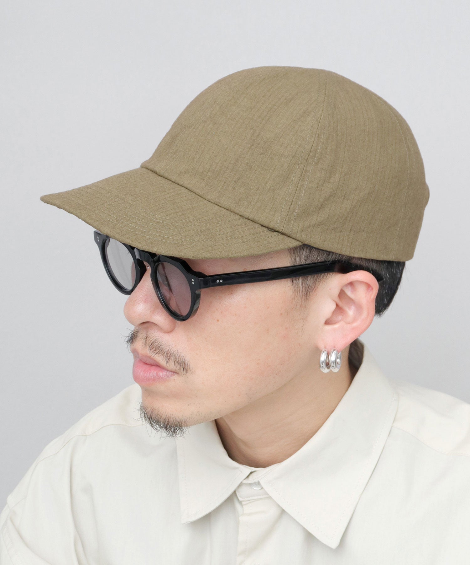 ベーシックエンチ Basiquenti ワッシャー加工 ミニリップ CORDURA綿ナイロン ソフトつば キャップ （モカ） モカ