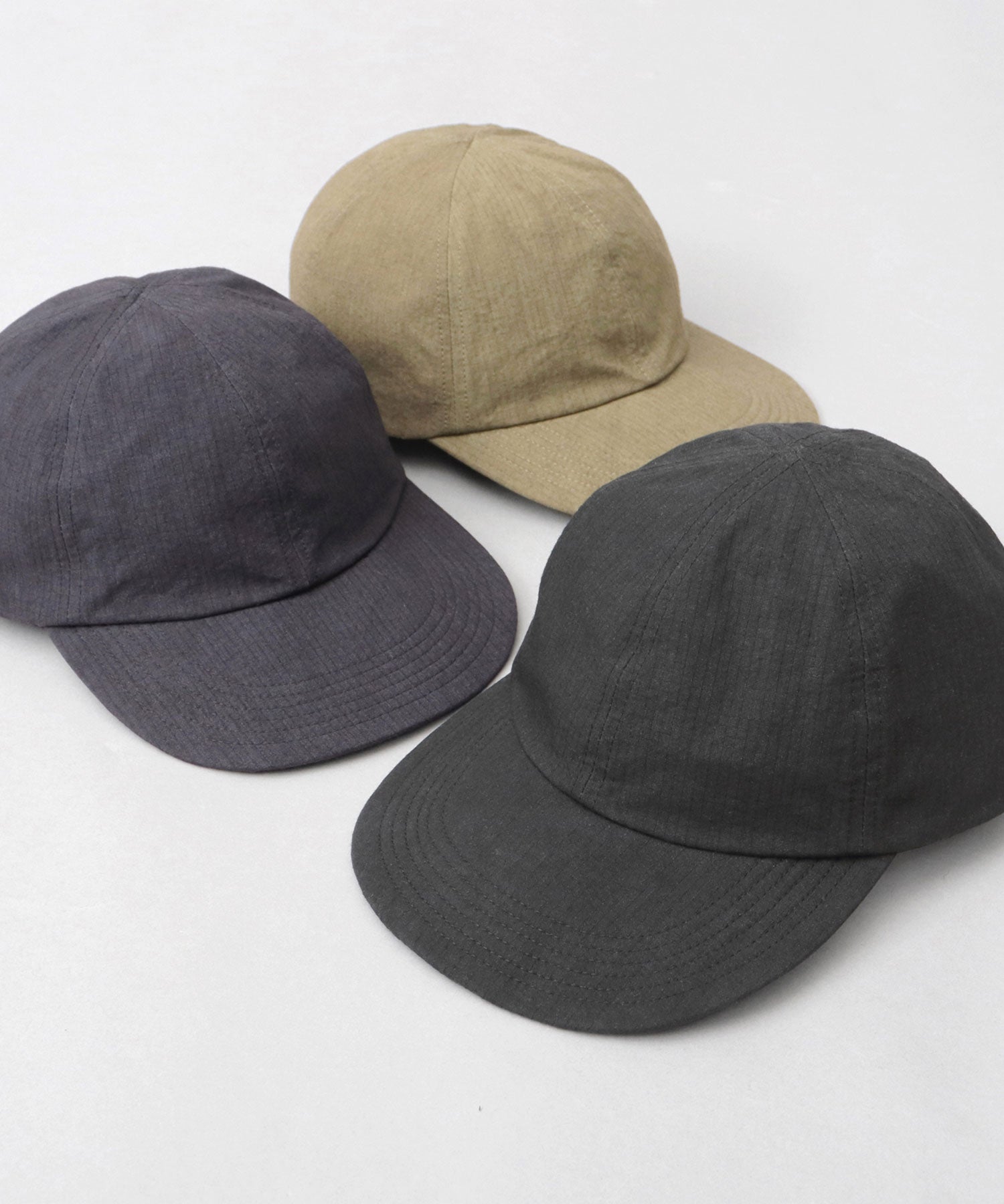 ベーシックエンチ Basiquenti ワッシャー加工 ミニリップ CORDURA綿ナイロン ソフトつば キャップ （モカ） モカ