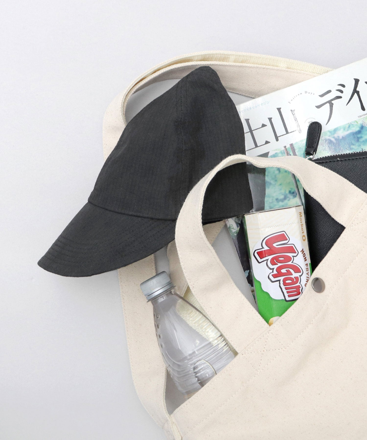 ベーシックエンチ Basiquenti ワッシャー加工 ミニリップ CORDURA綿ナイロン ソフトつば キャップ （モカ） モカ