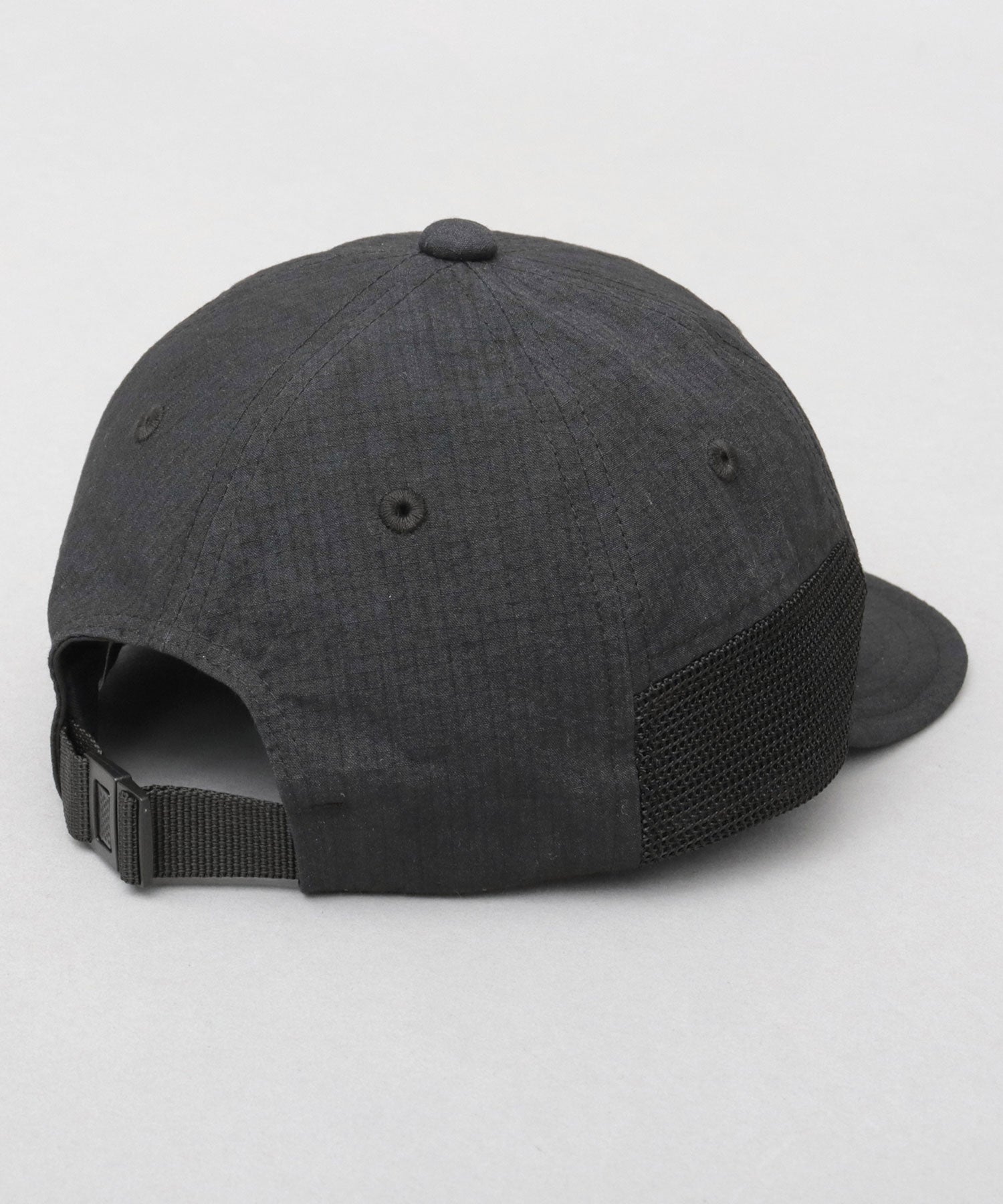 ベーシックエンチ Basiquenti ワッシャー加工 ミニリップ CORDURA綿ナイロン メッシュ アンパイアキャップ （ネイビー） ネイビー