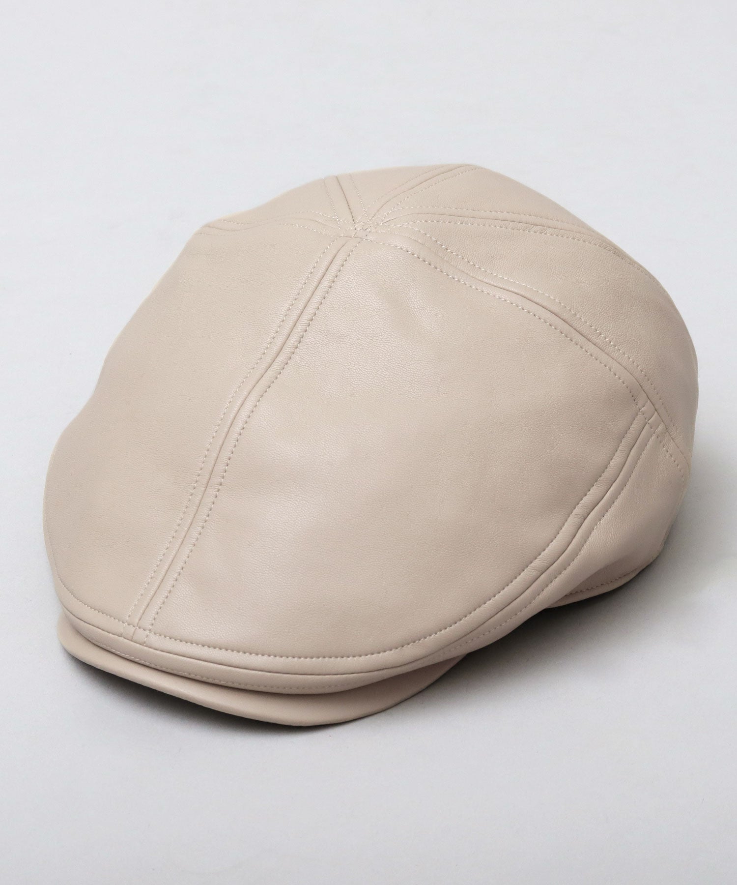 Basic Enchi Basiquenti Synthetic Leather Panel Switch Hunting Hat Wide Silhouette Adult Casual Simple
