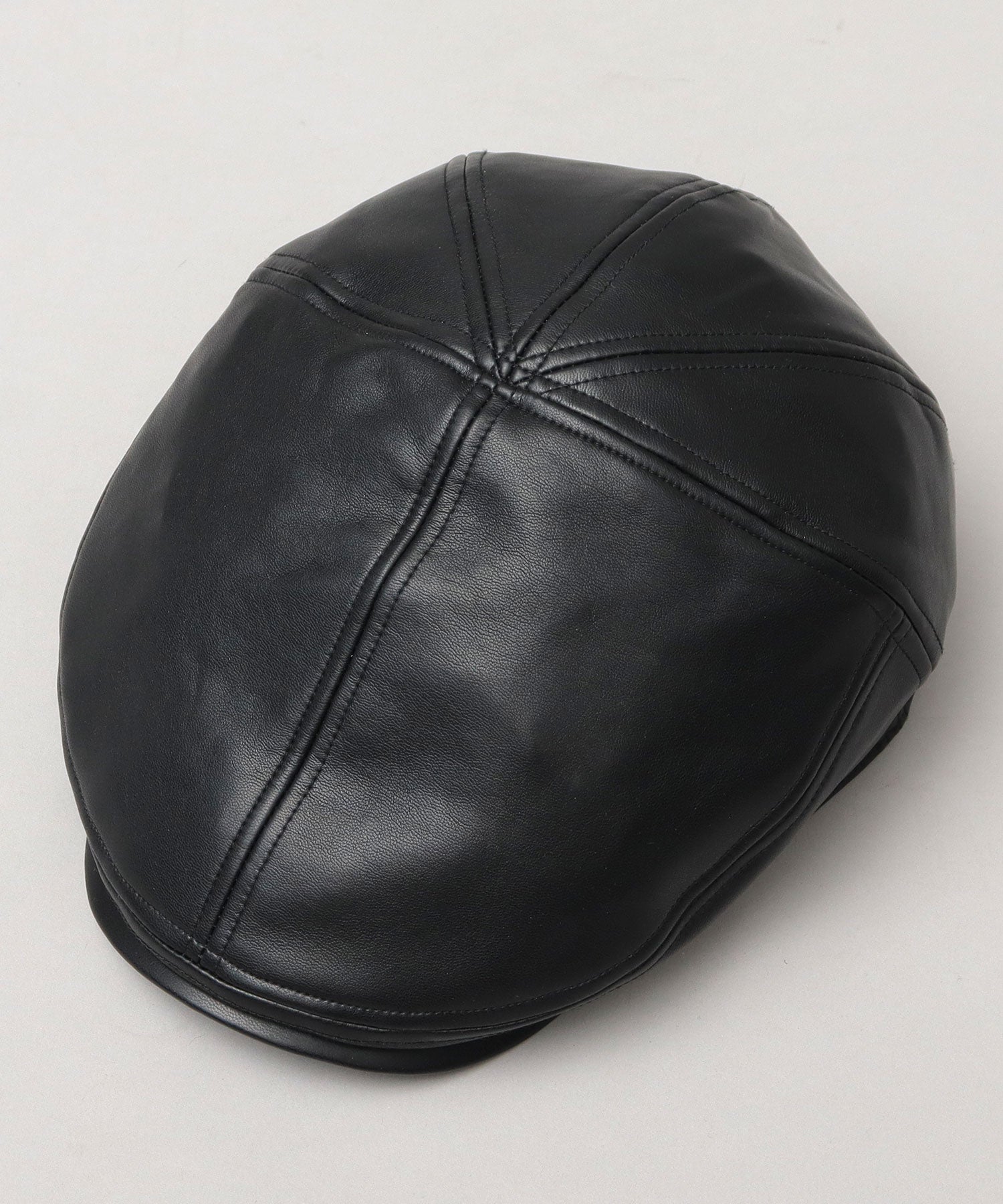 Basic Enchi Basiquenti Synthetic Leather Panel Switch Hunting Hat Wide Silhouette Adult Casual Simple