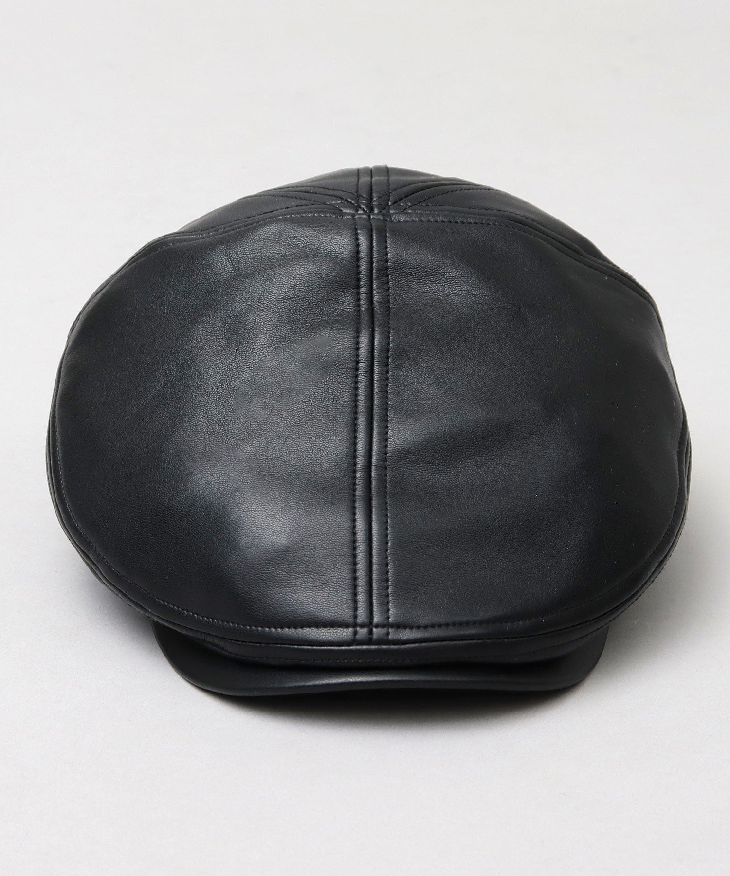 Basic Enchi Basiquenti Synthetic Leather Panel Switch Hunting Hat Wide Silhouette Adult Casual Simple