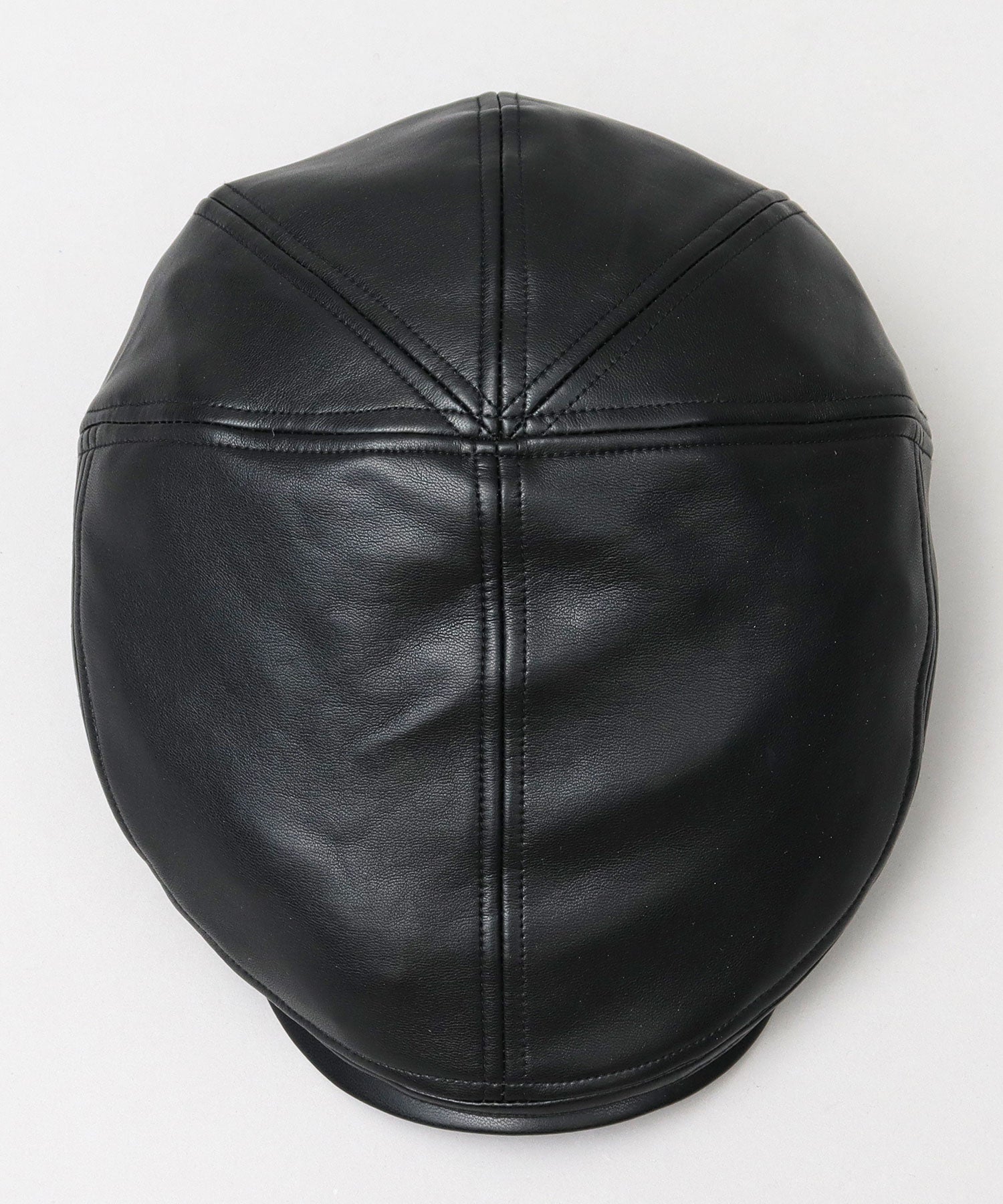 Basic Enchi Basiquenti Synthetic Leather Panel Switch Hunting Hat Wide Silhouette Adult Casual Simple