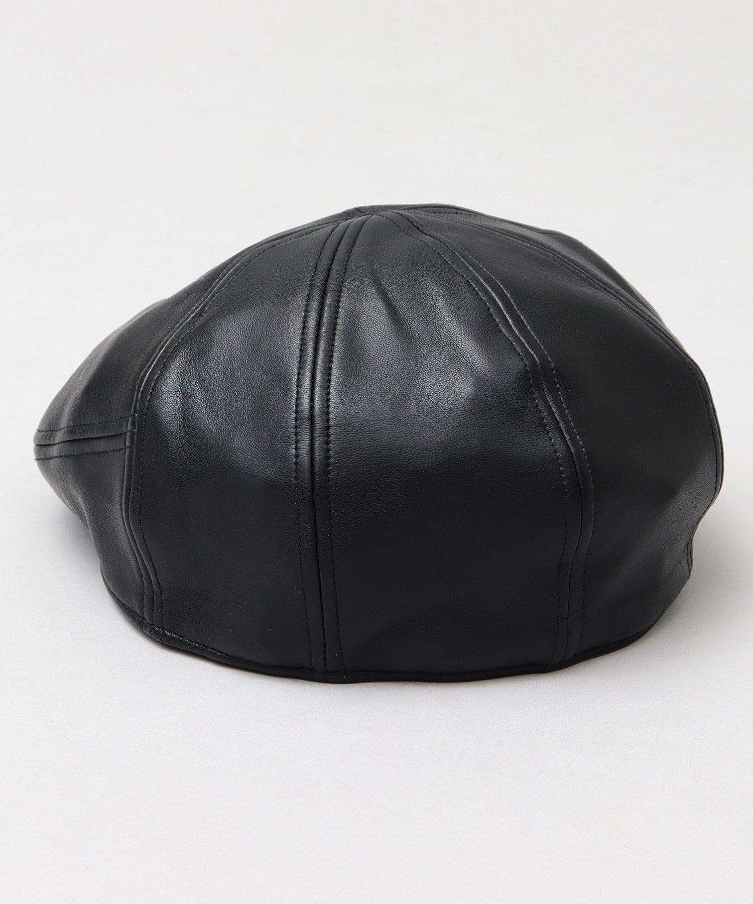 Basic Enchi Basiquenti Synthetic Leather Panel Switch Hunting Hat Wide Silhouette Adult Casual Simple
