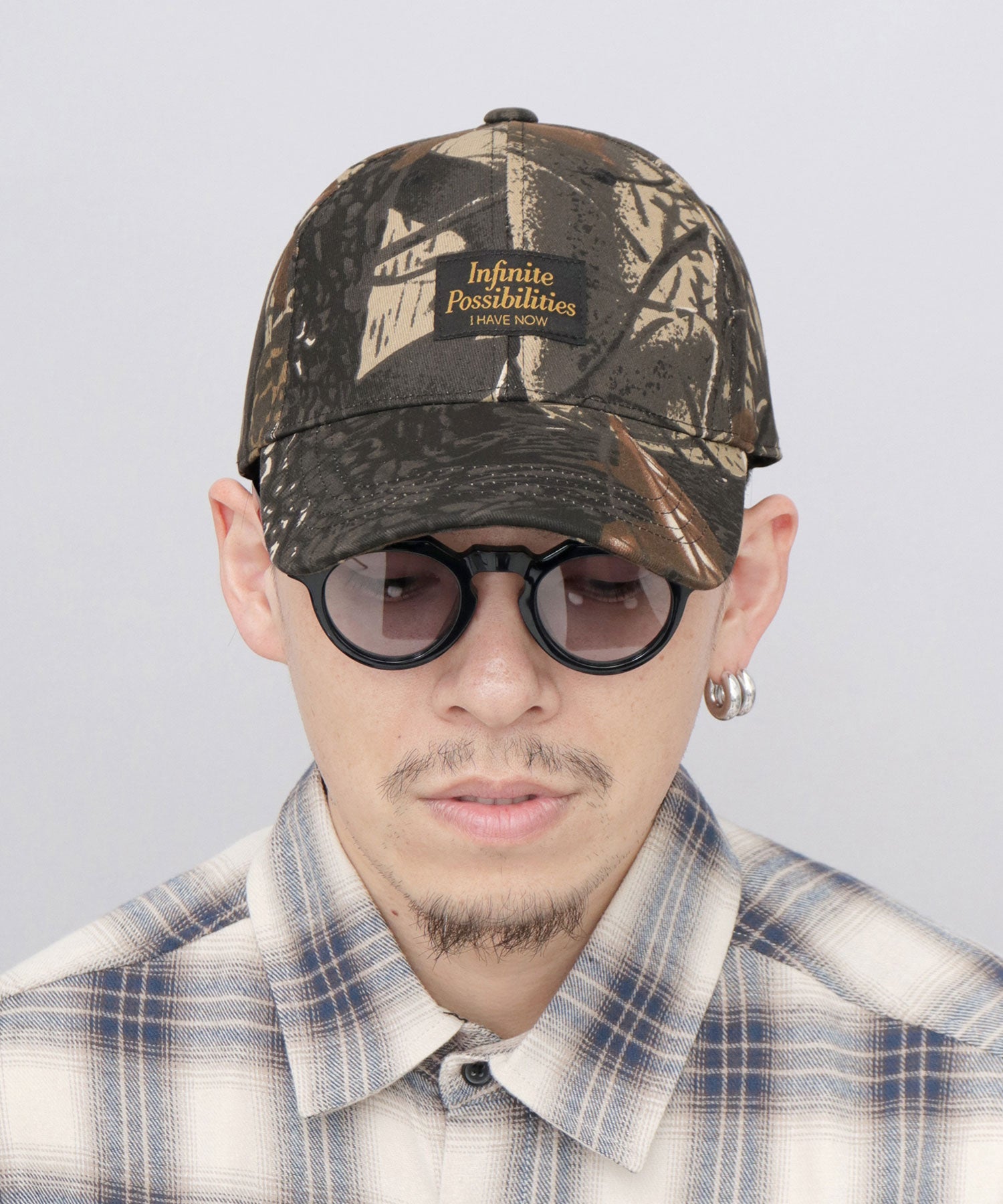 ベーシックエンチ Basiquenti リアルツリーカモ ロングバイザー キャップ （ブラウン） ブラウン