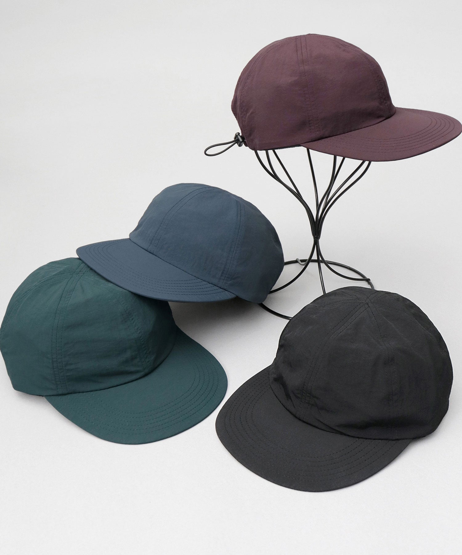 Basic Enchi Basiquenti Cap Hat Nylon Water-Repellent Plain Simple