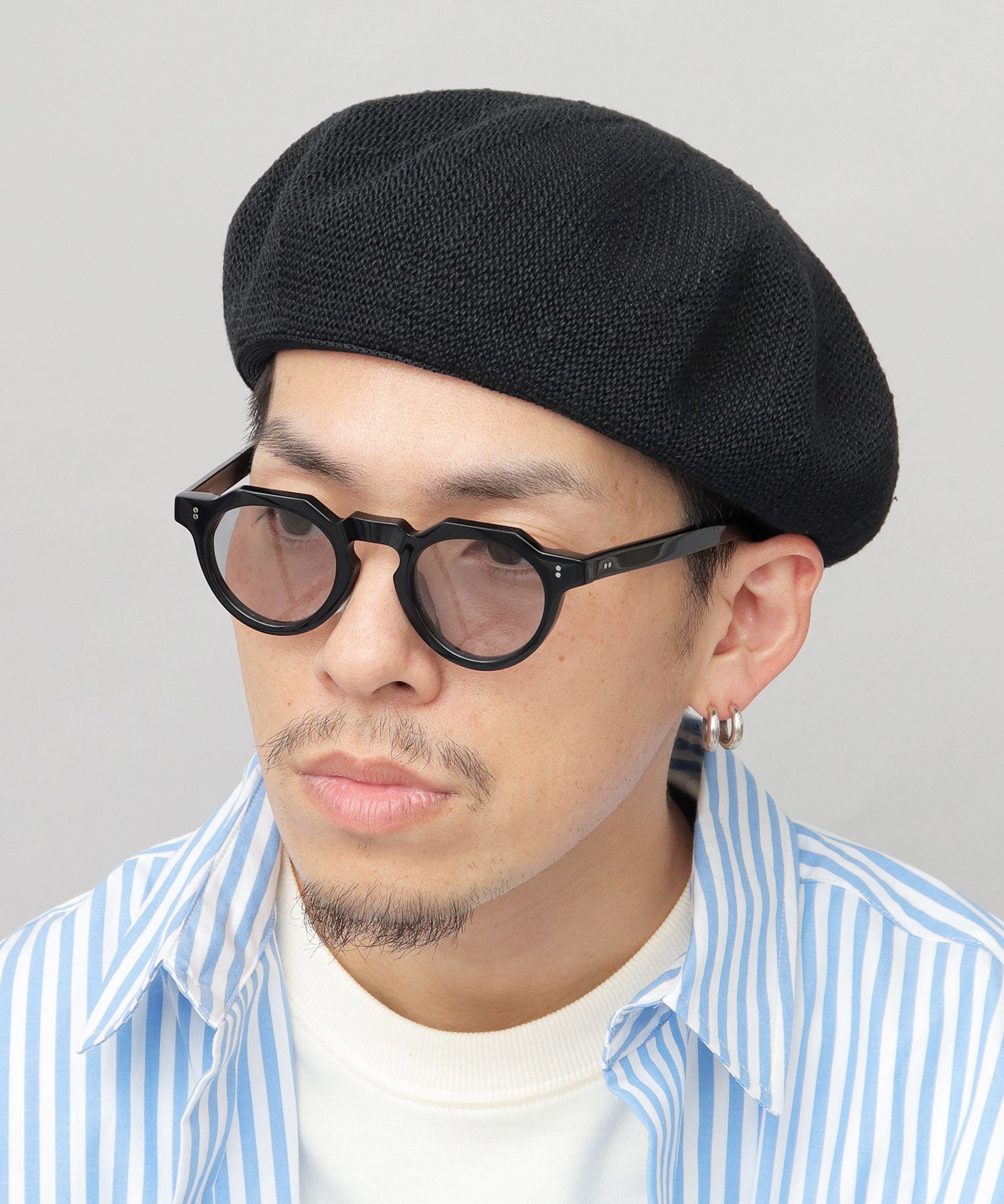 Basic Enchi Basiquenti Linen Blend Thermo Beret Linen Beret Hat Men's Hat Casual Simple Spring Summer