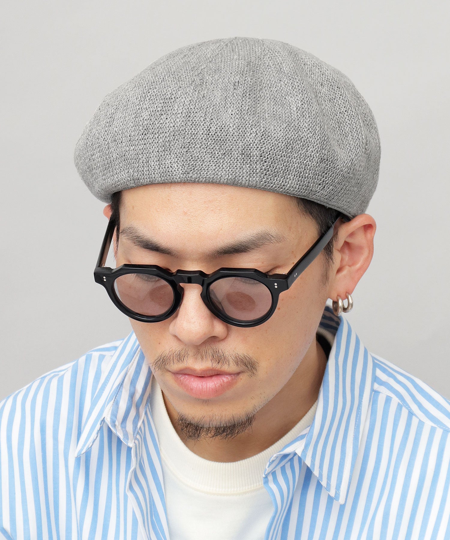 Basic Enchi Basiquenti Linen Blend Thermo Beret Linen Beret Hat Men's Hat Casual Simple Spring Summer