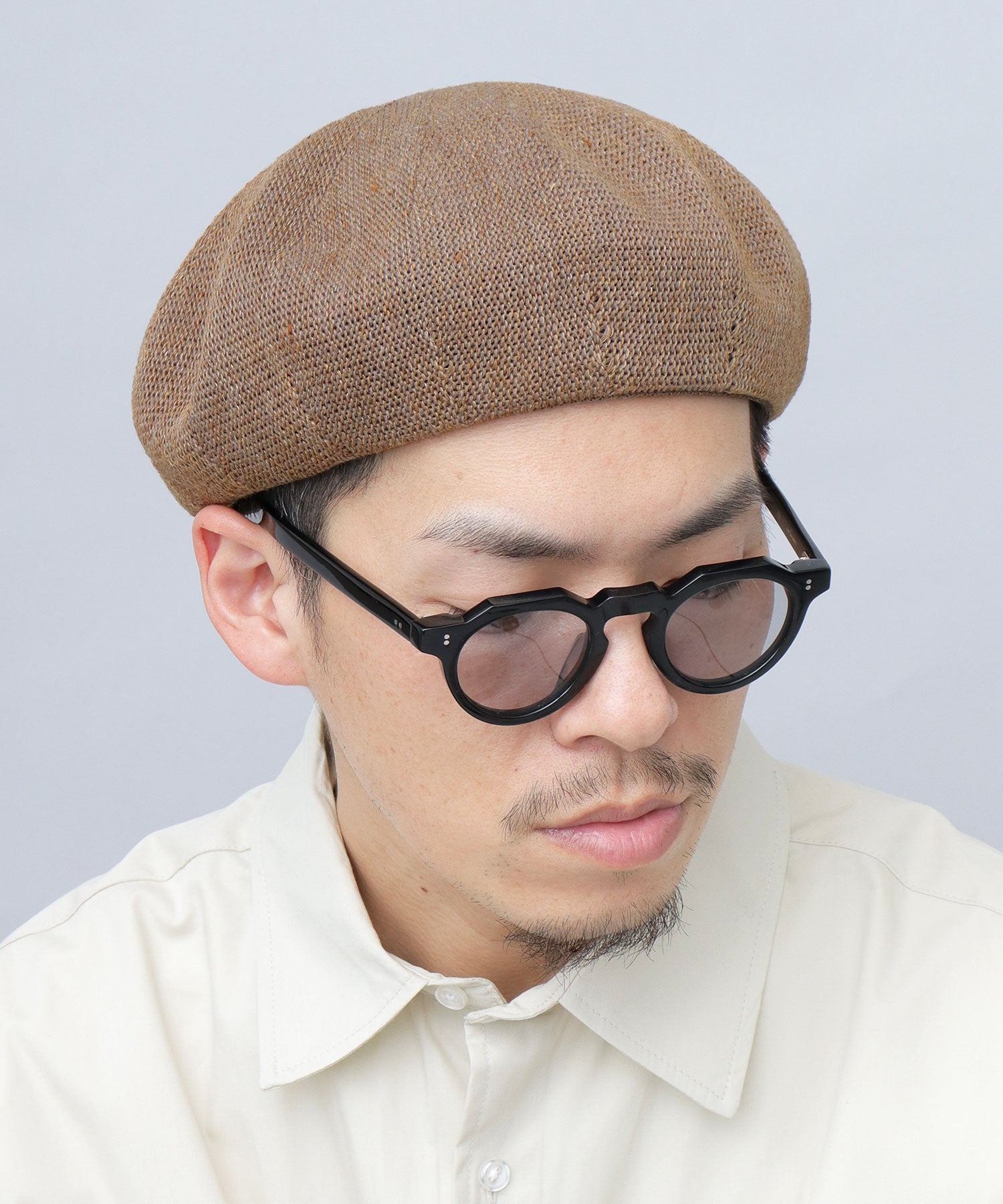 Basic Enchi Basiquenti Linen Blend Thermo Beret Linen Beret Hat Men's Hat Casual Simple Spring Summer