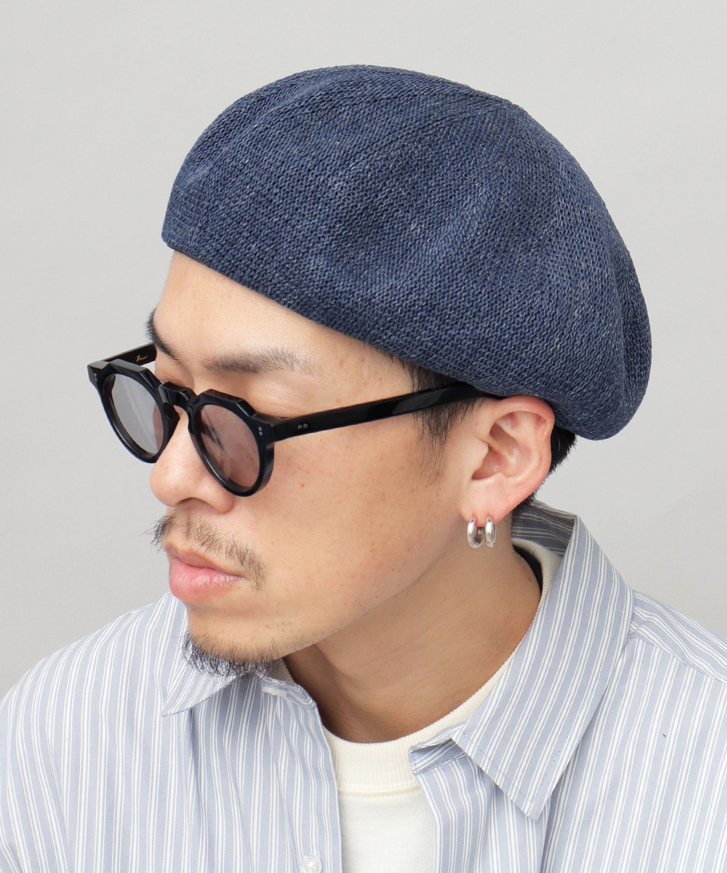 Basic Enchi Basiquenti Linen Blend Thermo Beret Linen Beret Hat Men's Hat Casual Simple Spring Summer