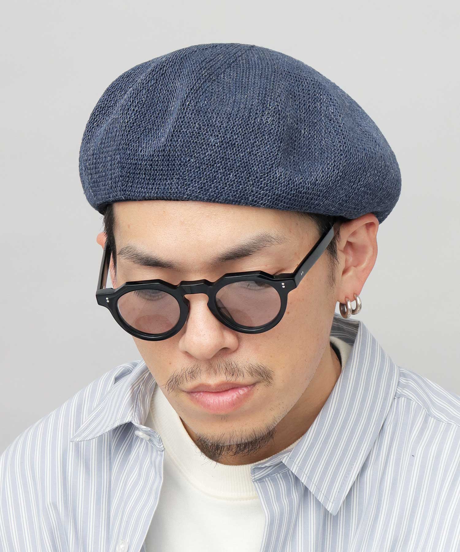 Basic Enchi Basiquenti Linen Blend Thermo Beret Linen Beret Hat Men's Hat Casual Simple Spring Summer