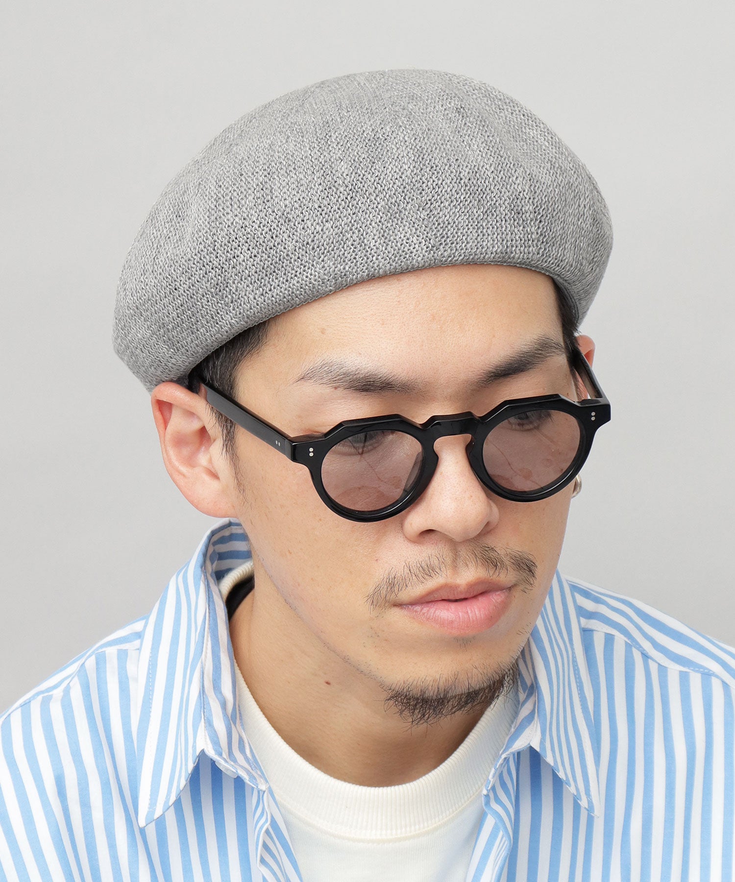 Basic Enchi Basiquenti Linen Blend Thermo Beret Linen Beret Hat Men's Hat Casual Simple Spring Summer