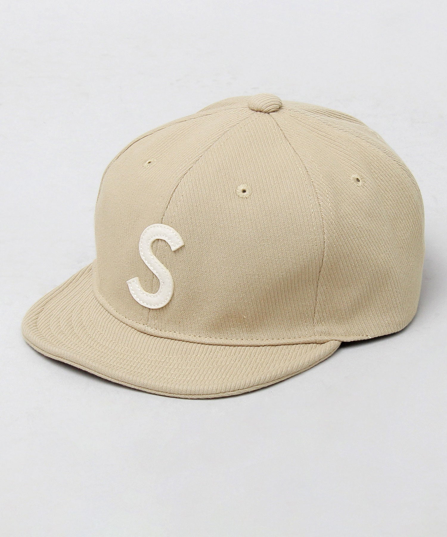 ベーシックエンチ Basiquenti スプリングロゴ コットン ショートキャップ ロゴ ショートバイザー アンパイアキャップ
