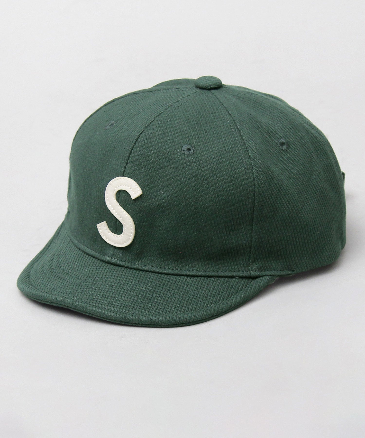 ベーシックエンチ Basiquenti スプリングロゴ コットン ショートキャップ ロゴ ショートバイザー アンパイアキャップ