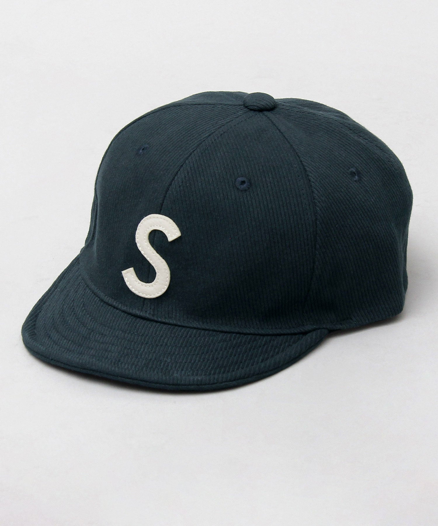 ベーシックエンチ Basiquenti スプリングロゴ コットン ショートキャップ ロゴ ショートバイザー アンパイアキャップ