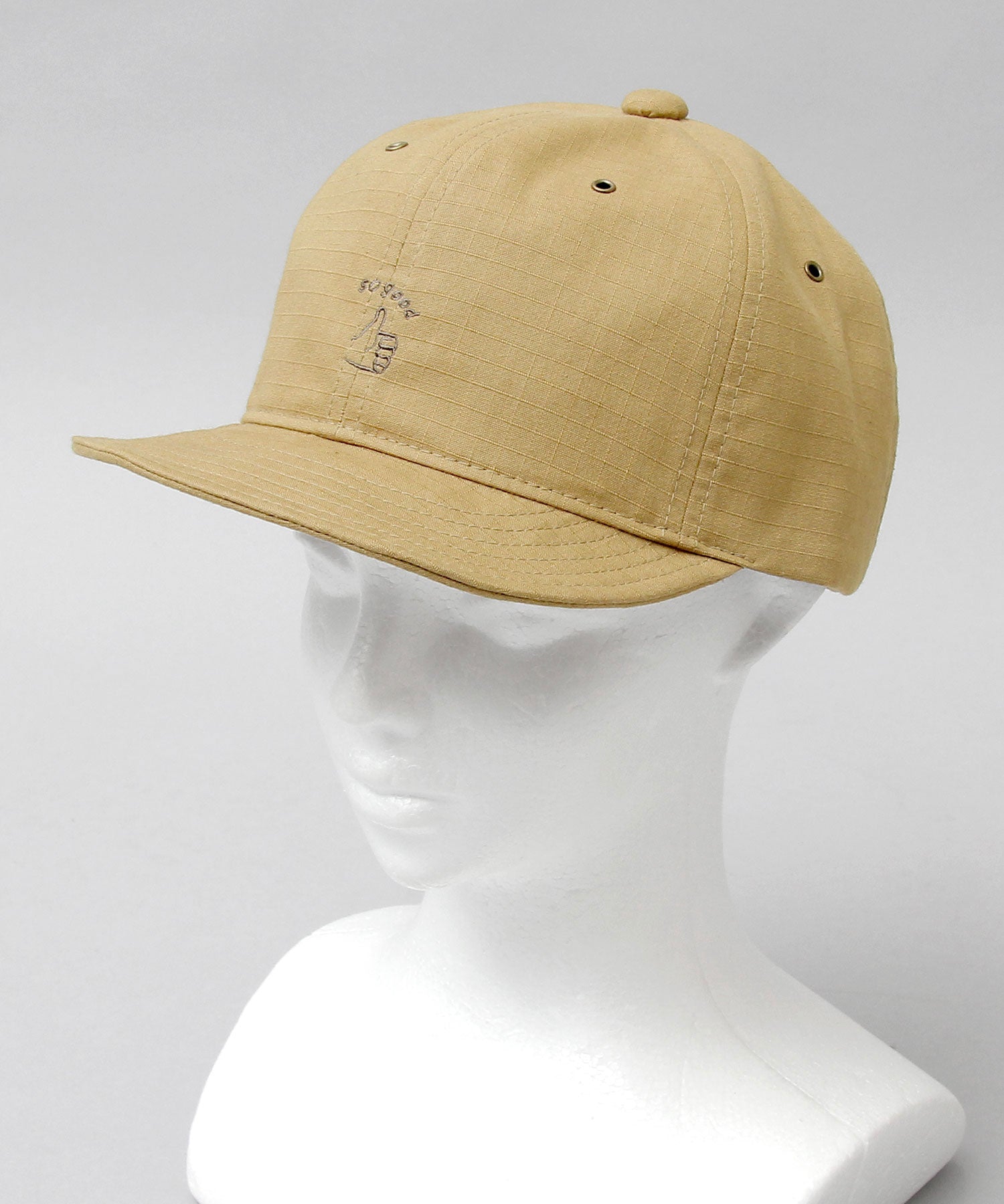 Basic Enchi Basiquenti Hand Sign Embroidery Short Visor Umpire Cap Short Cap Hat Men's