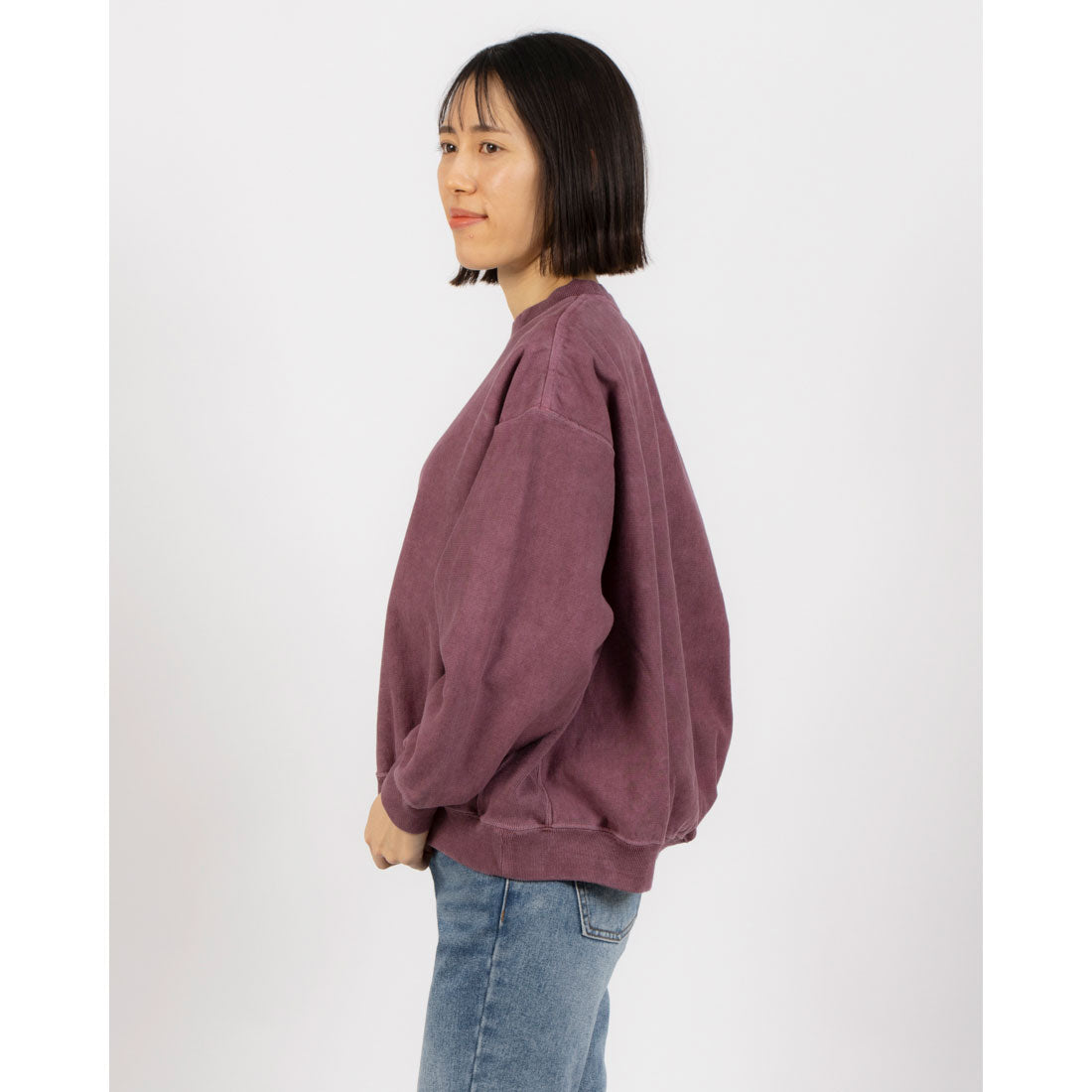 バーンズアウトフィッターズ BARNS OUTFITTERS VT.CREW S/RIB SW （BRG） BRG