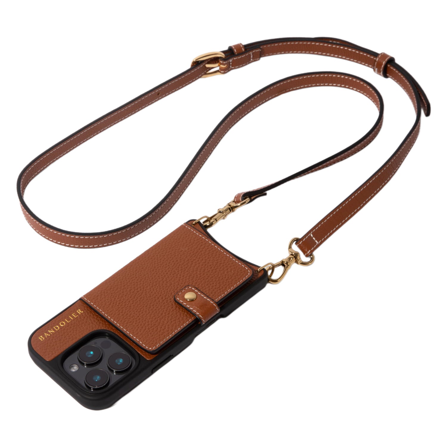 バンドリヤー BANDOLIER スマホショルダー スマホケース iPhone16 16 Pro 16 Pro MAX アイフォン ケイシー マグセーフ シエンナ ゴールド メンズ レディース ブラウン 18CAS （MMM） MMM