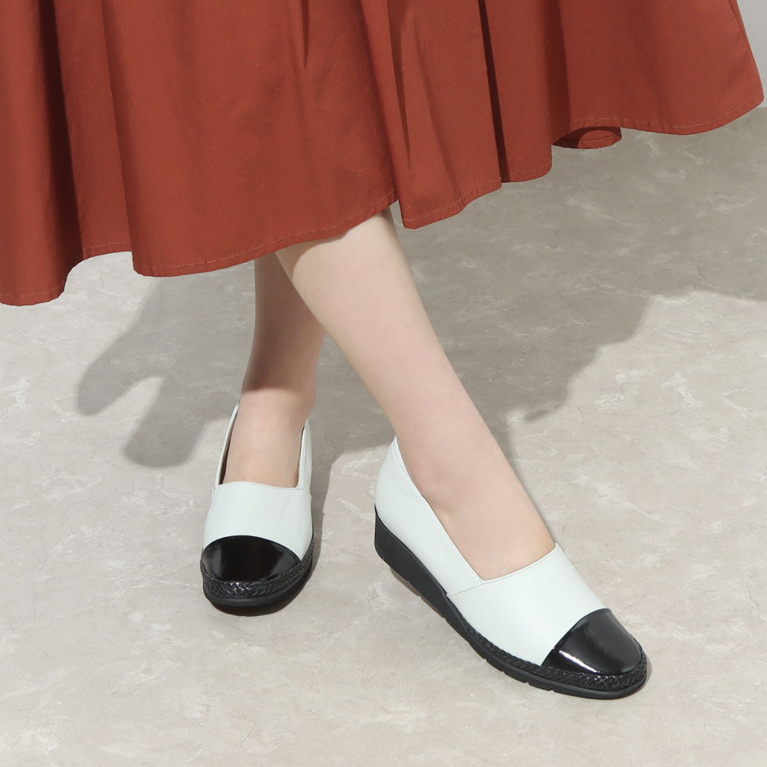 ビューフォート BeauFort メッシュアクセントスリッポンシューズ