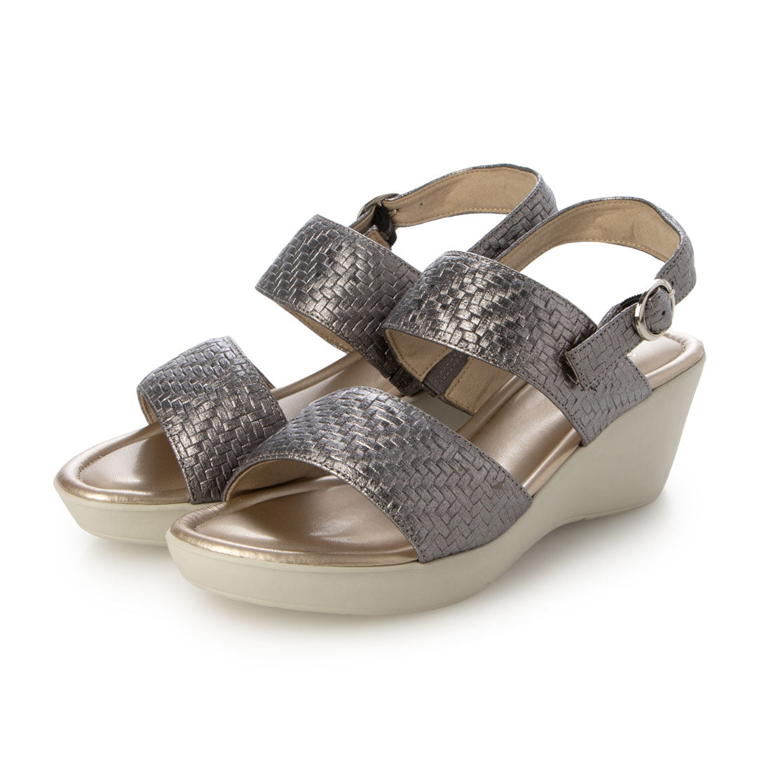 BeauFort Italian Leather Lightweight Double Belt Sandals