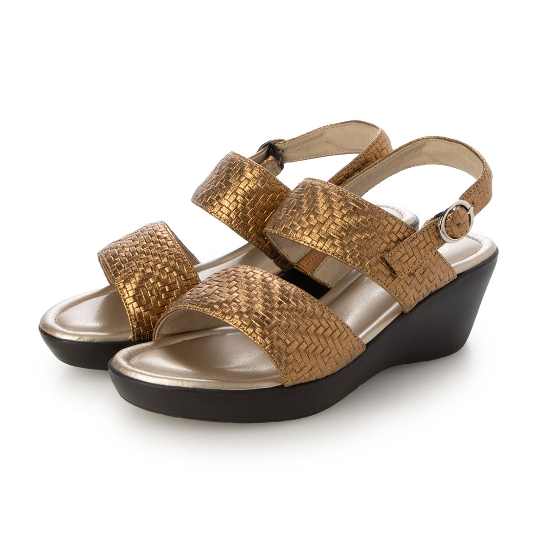 BeauFort Italian Leather Lightweight Double Belt Sandals