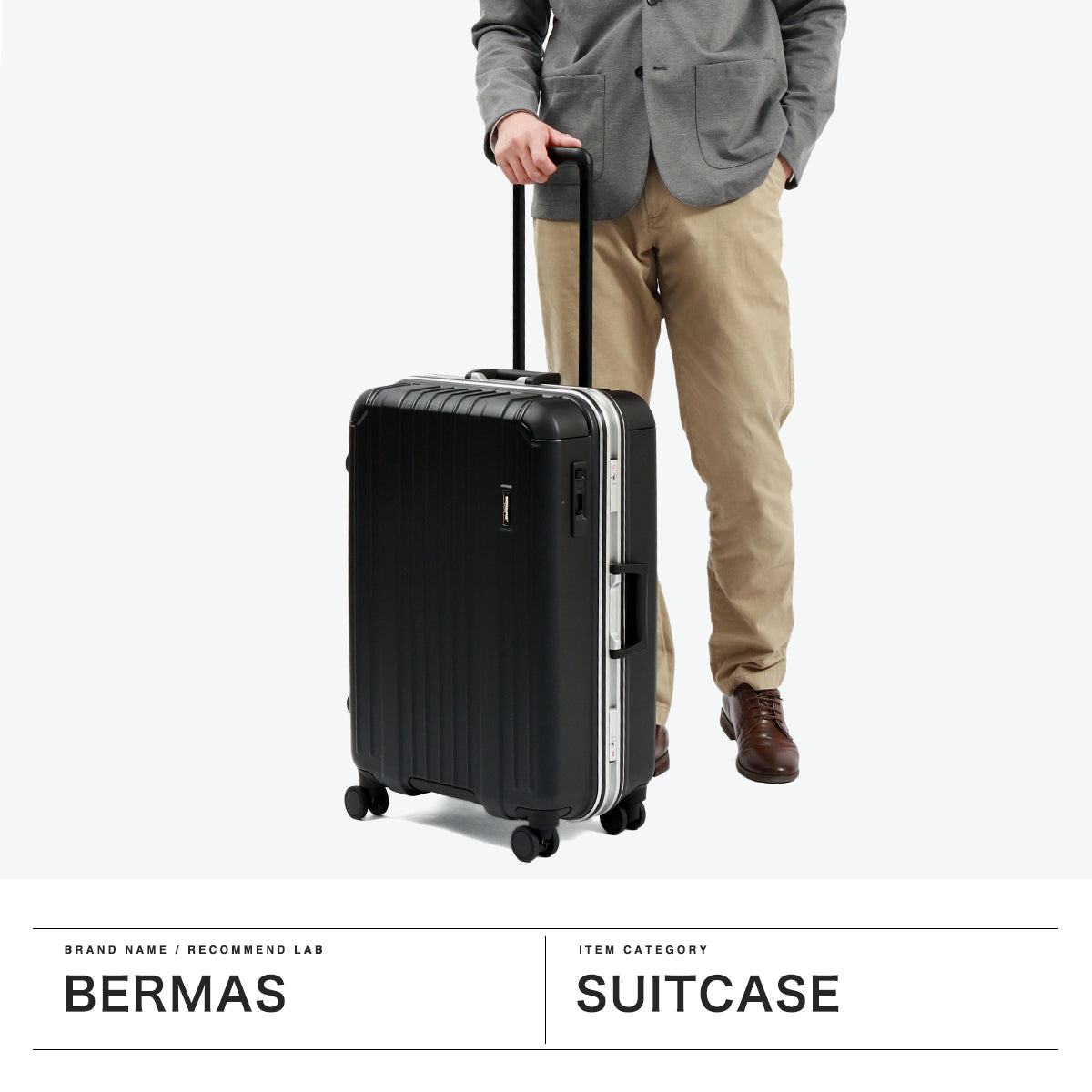 バーマス BERMAS 正規品1年保証 スーツケース Mサイズ キャリー キャリーケース ビジネス 旅行 TSAロック ストッパー付き 静音 メンズ レディース 6～7泊 HERITAGEⅡ フレーム64L 60533（ネイビー） ネイビー