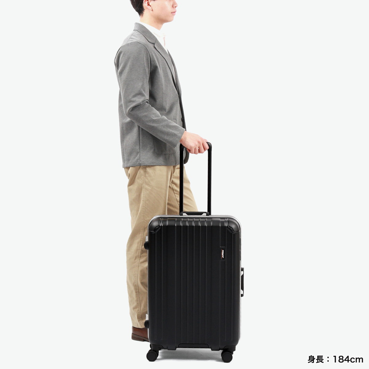 バーマス BERMAS 正規品1年保証 スーツケース Mサイズ キャリー キャリーケース ビジネス 旅行 TSAロック ストッパー付き 静音 メンズ レディース 6～7泊 HERITAGEⅡ フレーム64L 60533（ネイビー） ネイビー